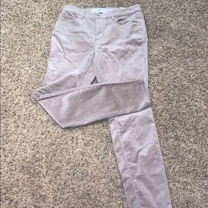 Loft Corduroy Curvy High Waist Skinny Dress Pant